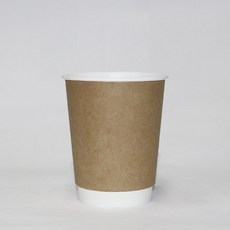 [박스] 크라프트 단열 이중컵(무지) 8oz 1박스(500개), 1개