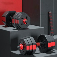 티에스 무게조절 덤벨 아령 팔각형 맞춤 조립식 20kg 1세트, 1개
