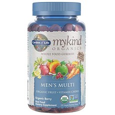 Garden of Life Mykind男性綜合維他命素食軟糖 莓果口味, 1個, 120件