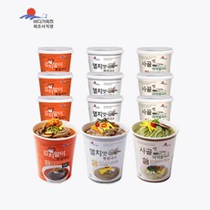 바다가득히_해조쌀국수 3종 12개입 (멸치+김치+사골)