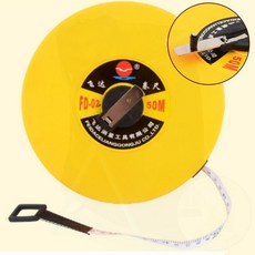 산업용 원형 화이바 줄자 공업용 공사현장 대형 측정공구 측량 목수줄자 100M, 1개