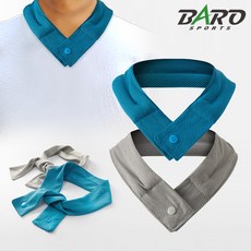 아이스 쿨링 스카프 스포츠 여름 냉감 얼음 골프 등산 넥쿨러, 1개, 그레이