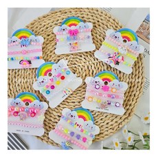 SHINYWAWA 台灣現貨 一卡三入 生日分享 兒童手鏈 兒童馬卡龍手鏈 兒童彈性手鏈 生日分享禮