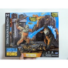 【木星玩具】哥吉拉對金剛 城市對決場景組 公仔, 1個