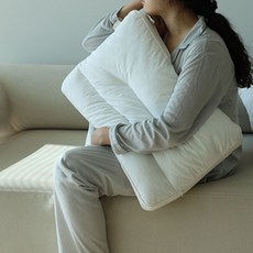 자누아 편안한 경추베개 낮은 숙면베개 일자목 거북목 목디스크, 1개, 화이트