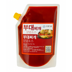 다렘부대찌개양념소스 1kg 2kg 가능 찌개양념 동태탕 매운탕양념 직접제조 전문점납품양념 가성비 고점도양념장 다렘식품, 1개