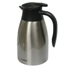 EJIRY 이중진공 물주전자 고급 음식점 식당 테이블 식탁 물병 1.5L 보온/보냉 저그 주전자 물포트 레드/스텐칼라 선택1P, [스텐칼라]-1.5리터, 1개, 1500ml