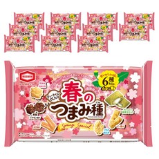 龜田製菓 春天つまみ大盡 6種綜合, 12個, 90g
