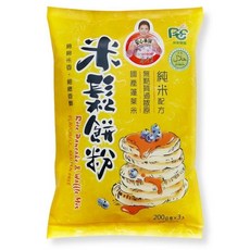 屏東農場 米鬆餅粉 600g (200g*3包), 1個