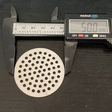 스테인레스 하수구 덮개 사각 거름망 식당 트랩 80mm, 1개, D. 304 원형 5cm