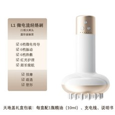 刮痧電療經絡刷通儀家用手持按摩刷便攜按摩器智能電動經絡疏, 1個, 白色款