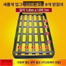 루프탑 루프 SUV 캐리어 짐받이 루프렉 바스켓, 1개, 1.6m UFO 로프