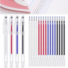또도리 원단용 사라지는 지워지는 열펜 4P + 리필 16P, 1개, 01 혼합색상