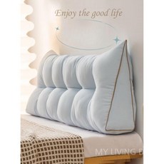 마이리빙데이 삼각 등받이 쿠션 다다미 베개 침대헤드 대형 침실용, 5. 은회색