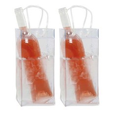 투명 주방 버킷 PVC 용품 바 쿨러 가방 아이스 병 샴페인 와인