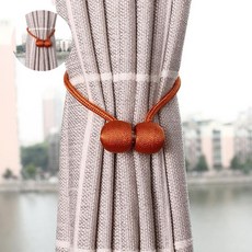 키밍 커튼 타이 커텐 자석볼 마그네틱 고리 끈 집게DA1010EA yun*529oC, 골드