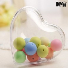 하트 투명공 1P 빈캡슐, 투명하트공-12cm
