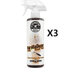 케미컬가이 바닐라빈 프레쉬 방향제 16oz X3병 디테일링 셀프 세차 실내 에어 프레쉬 청소, 473ml