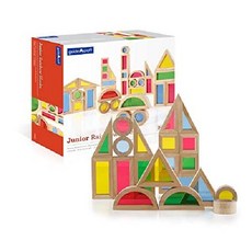 가이드크래프트 Guidecraft 레인보우 블록 40피스 세트, 40 개 집합, 1개
