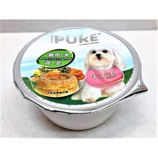 PURE 巧鮮杯 雞肉+米 狗狗罐頭 犬餐盒 (蔬菜)雞肉+米+蔬菜 80g, 1個, (蔬菜)雞肉+米+蔬菜  80g