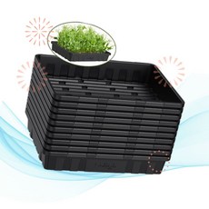 SOLIGT 솔리트 물 받침대 두꺼운 육중한 씨앗 발아 트레이 10개 세트 QY