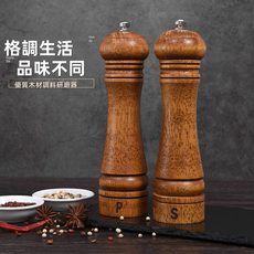 VANLUEE 手動木質廚房調味研磨器, 1個