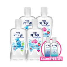 동아제약 어린이 가그린 380ml 4개 + 100ml 1개 청포도 사과 딸기, 청포도 x 4개 + 100ml증정