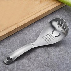 그라인딩 스푼 프레스 도구 주방 마늘 분쇄기 계란 분리기, 1개