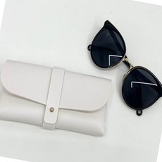 가죽 안경 케이스 화이트 남녀공용 손상 나들이dao4+2rxA