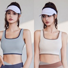 JLVJ 1+1 편안한 운동브라 러닝 여자속옷 스포츠브라