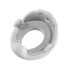 新品嬰幼兒坐便器寶寶馬桶圈便攜帶扶手懸掛軟墊兒童如廁輔助坐墊, 淺灰色tpe墊:1個