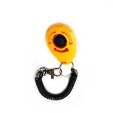 퍼피니스 반려견 훈련용 딸깍이 클리커, 1개, 연오렌지