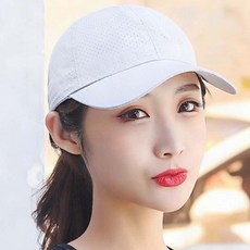 메쉬 운동 러닝 마라톤 골프 헬스 모자 깊은 볼캡, 블랙