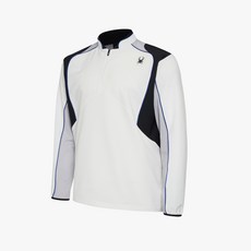 [스파이더 본사 직영] 남성 베이스볼 프로웹 하프 집업 웜업 자켓 SPHPCNJK532MWHT