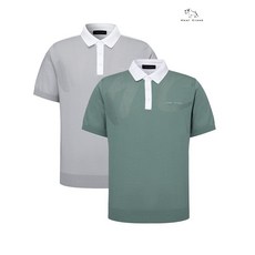 힐크릭 남성골프여름니트 컬러블럭SW_SC