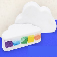 행복득템 더허브샵 레인보우 버블 구름 배쓰밤 140g 홈스파, 블루오션
