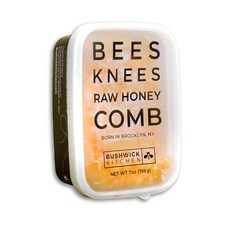 Bees Knees 생 벌집 | 100% 식용 천연 고급 이중 밀봉 포장 달콤하고 가벼운 맛의 아카시아 꿀 빗 미식가 선물 차 독특한 선물 아이디어 (198.4g(7온스), 198g, 1