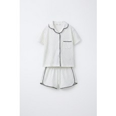 자라 ZARA 6-14세 도트 셔츠 파자마 - 크림 1716693712 983189