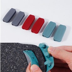 실리콘 냄비 불판 그리들 손잡이 고정버튼, 그레이, 1세트, 7.8cm