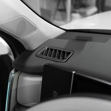 카벤더 싼타페 MX5 튜닝 대시보드 송풍구 카본 몰딩 악세사리 용품, 대시보드상단 송풍구 커버 2P 유광카본