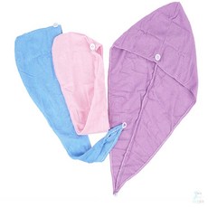 률대디 샤워두건 헤어레이스두건, 퍼플