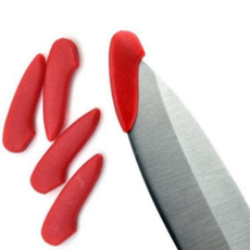 칼날 보호 캡 플라스틱 나이프 보관 칼날 안전 팁 휴대 등산칼 휴대용 가정용 낚시칼 고정 부엌 커버 캠핑, 흰색