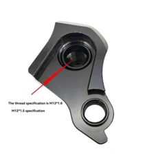 ABHS 산악 자전거 UDH 뒷변속기 프레임 스루 액슬 리어 후크 부품, 02 Black for P1.5