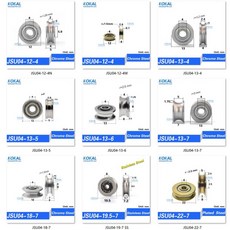 미니 그루브 라운드 바텀 스틸 5CM 도르래 6MM 가이드 와이어 로프 리프팅 6301RS 12 60MM, JSU10 28 5 8, 1개