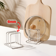 다루리 6mm 올스텐 프리미엄 도마꽂이 냄비거치대 2구, 1개, 스테인리스