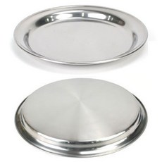 스텐 원형 미니쟁반 은쟁반 서빙 트레이 17.2cm 21.2cm 23.5cm 27cm, 1개, 1호