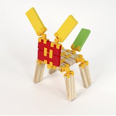 카프잼 카프라 블럭 놀이 키트 세트 - 교실놀이 클립 링크, 1개, 강아지