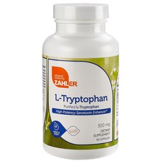 Zahler 左旋色胺酸膠囊 500mg, 60顆, 1罐