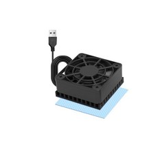 PANO MOUNTS 80mm 2X 4010 USB 라디에이터 포함 무소음 방열 HDD 방열판 그래픽 패드 프린터용 카드 3D 초박형 알루미늄 라우터 5mm, 40x40x15mm