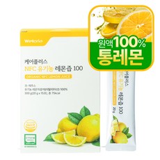 케어플러스 NFC 유기농 레몬즙 원액 100% 스틱, 3개, 300g